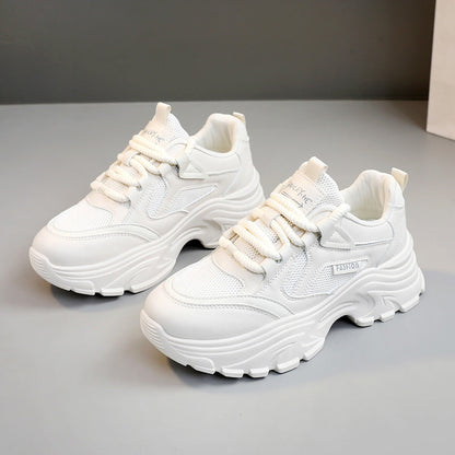 Damen Laufschuhe Chunky Atmungsaktives Mesh Sportlich