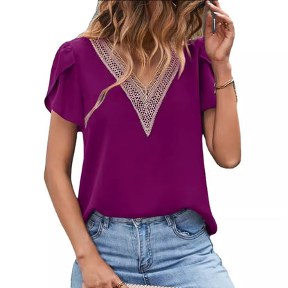 Damenbluse Spitze Modern Elegant