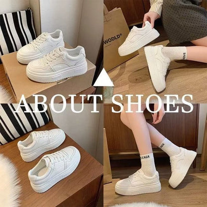 Damen Hochplateau Sneaker Bequem