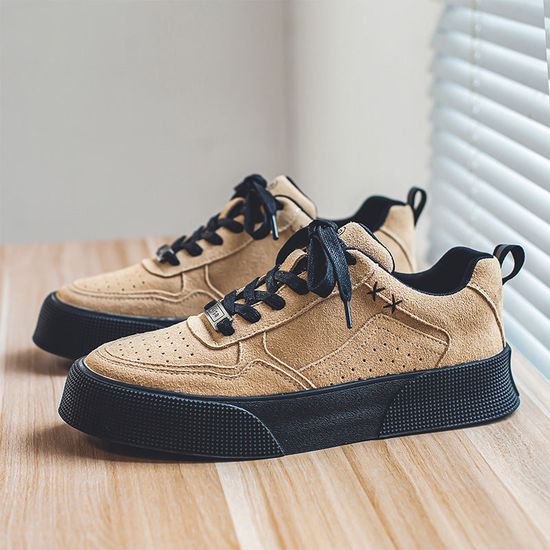 Damen Sneaker Velours Leder Sportlich