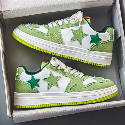 Damen Sneaker Lässig Modisch Sternenmuster
