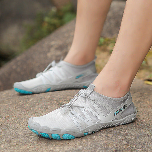 Damen Wasserschuhe Flexibel Rutschfest Schwarz - Norvielle