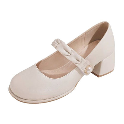 Damen Pumps High Heels mit Schleife