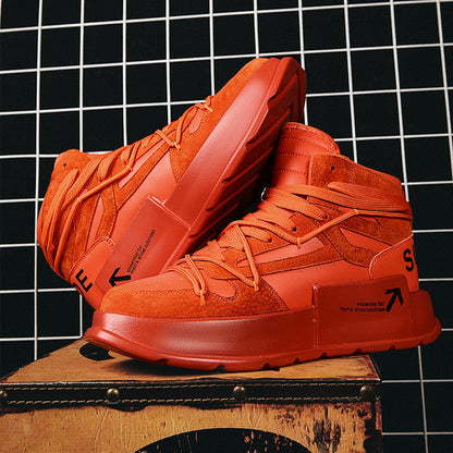 Herren High- Sneaker Sportlich Traktionssohle