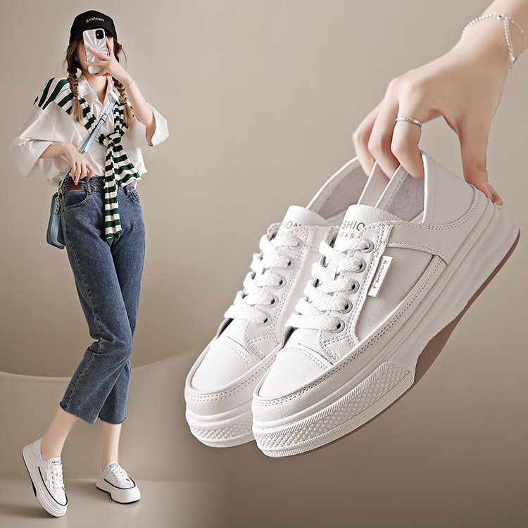 Damen Plattform Sneaker Atmungsaktives Material Bequem - Norvielle