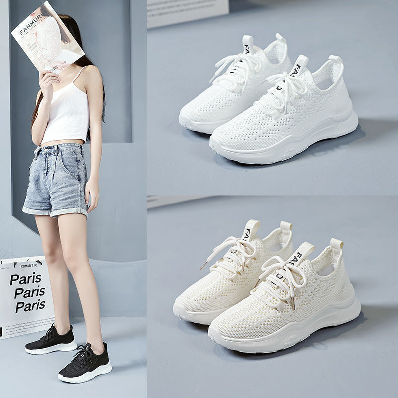 Damen Sneaker Atmungsaktives Netzdesign Rutschfest Schwarz - Norvielle
