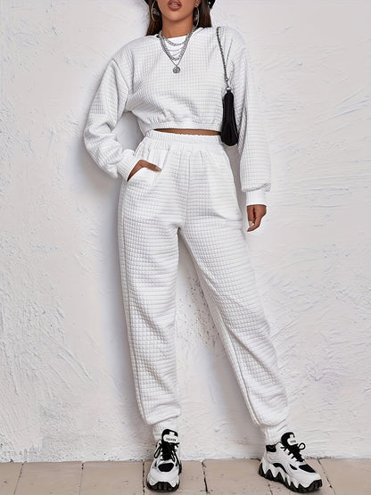 Damen Jogginganzug Warm Quilted Set
