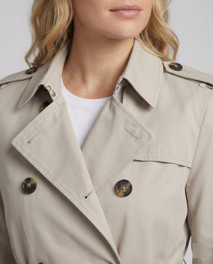 Damen Trenchcoat Oversize Grau