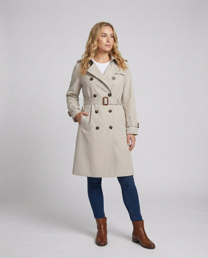 Damen Trenchcoat Oversize Grau - Norvielle