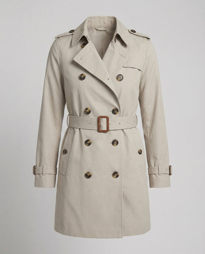 Damen Trenchcoat Oversize Grau