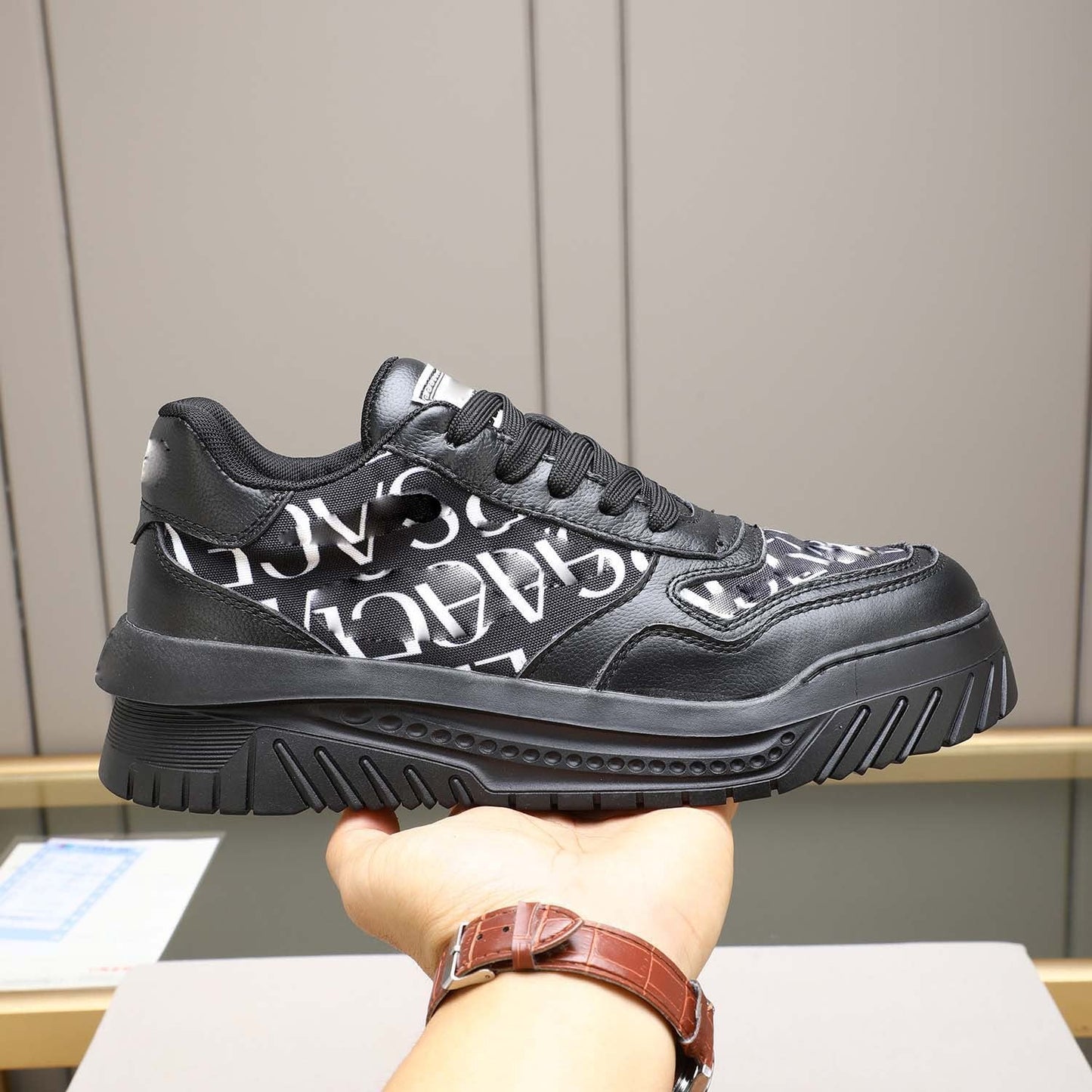 Damen Sneaker Sportlich Druckmuster