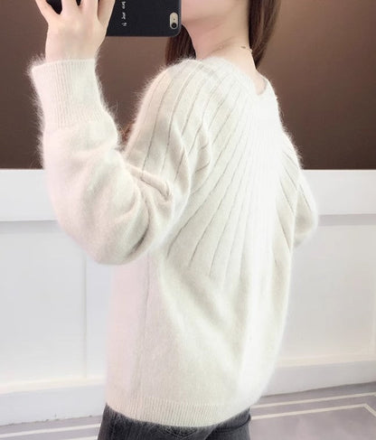 Damen Pullover Weich Herbstlich