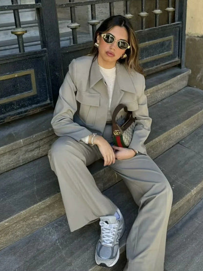 Damen Businessanzug Zweiteiler Modern Chic