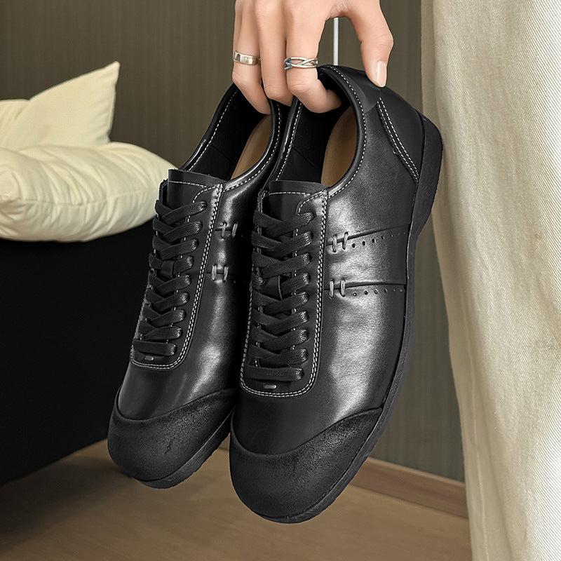 Damen Leder Schnürschuhe Elegante
