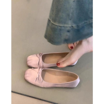 Damen Ballerinas Komfortabel Plissee Elegantes Design