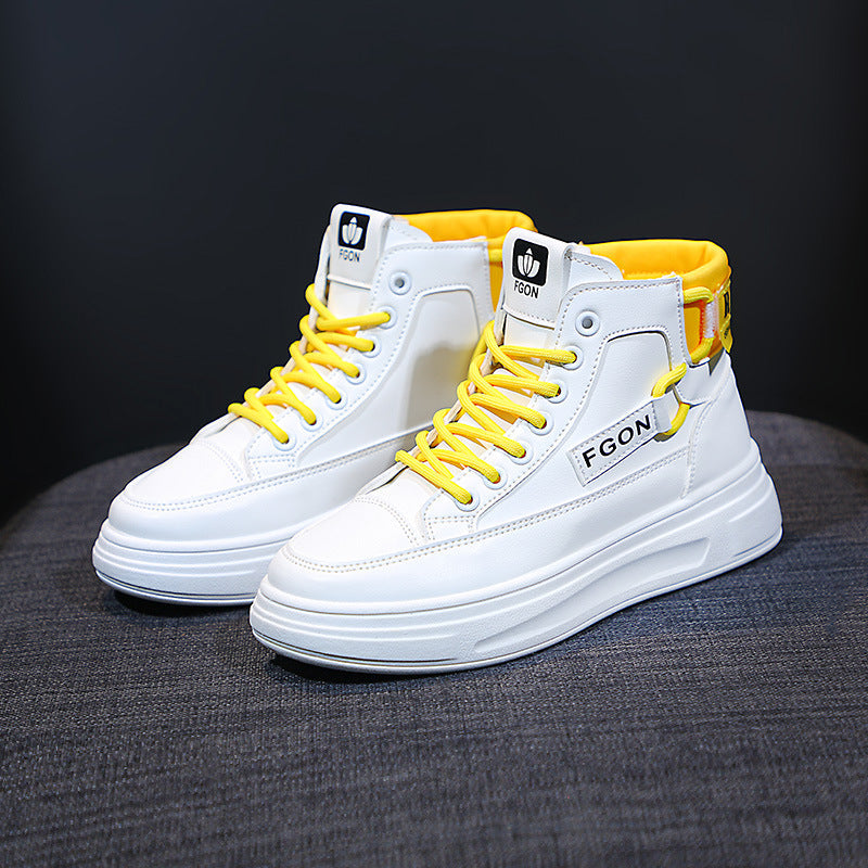Damen High- Sneaker Atmungsaktives Mesh Schnürsystem