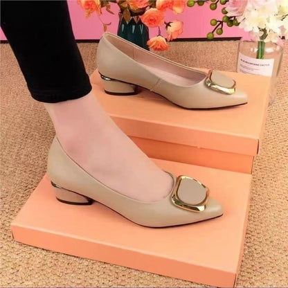 Damen Hochhackige Pumps Glänzend Metallic Schmuckdetails