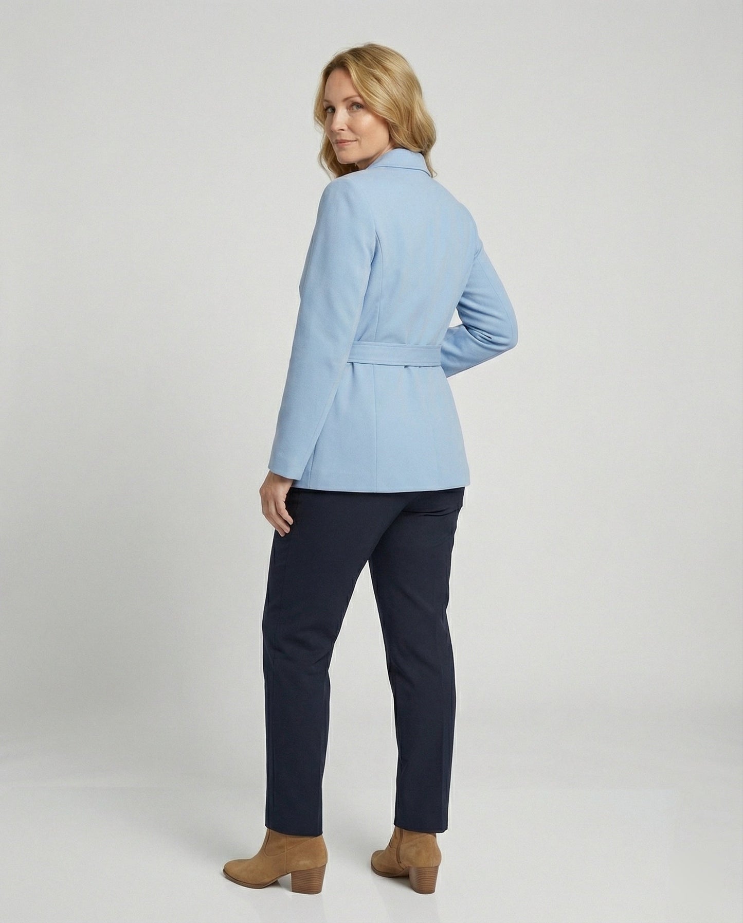 Damen Blazerjacke Slim Fit mit Gürtel