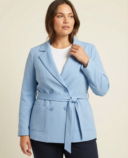 Damen Blazerjacke Slim Fit mit Gürtel