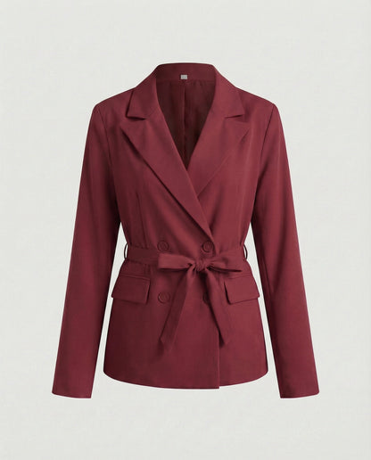 Damen Blazerjacke Slim Fit mit Gürtel