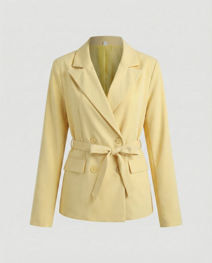 Damen Blazerjacke Slim Fit mit Gürtel