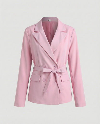 Damen Blazerjacke Slim Fit mit Gürtel