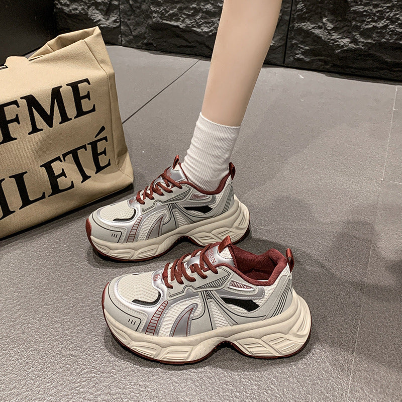 Damen Sneaker Atmungsaktiv Chunky Bequem