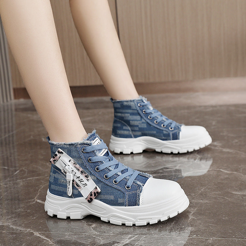 Damen Sneaker Modisch Mit Plakette
