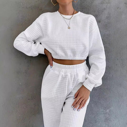 Damen Jogginganzug Warm Quilted Set