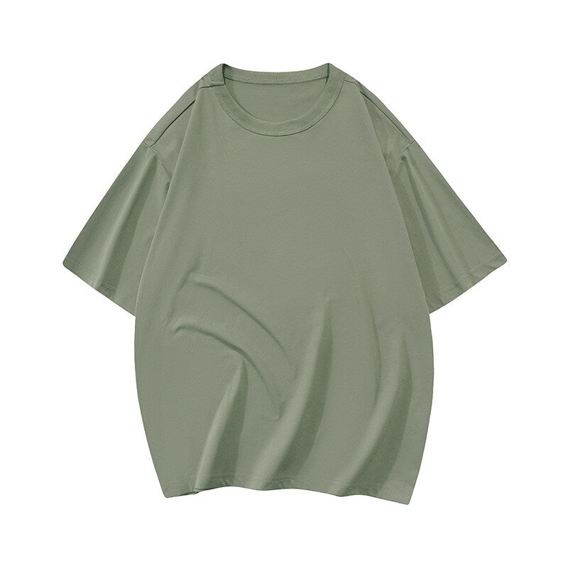 Damen Oversized T-Shirt Lässig Baumwolle