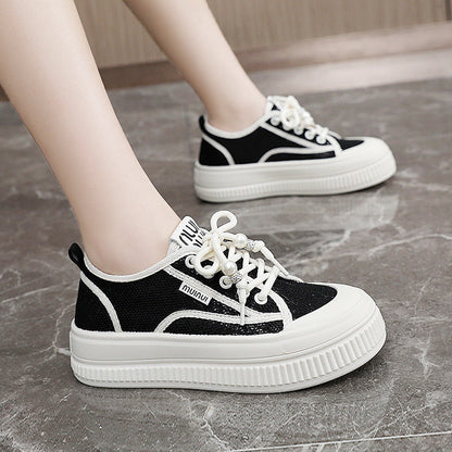 Damen Chunky Sneaker Perlenoptik
