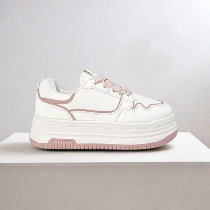 Damen Plateau Sneaker Komfortabel Modisch