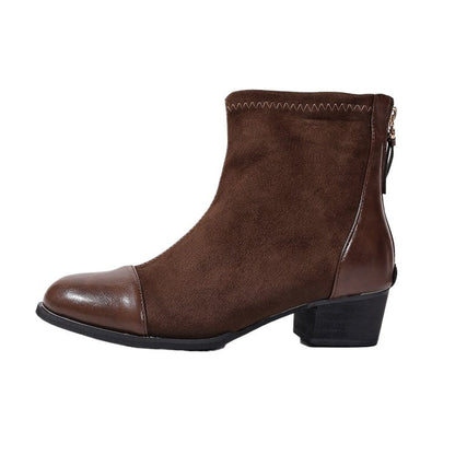 Damen Stiefeletten Weichleder Elegant