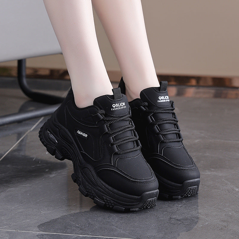 Damen Chunky Sneaker High Heel Schuhe
