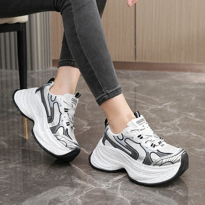 Damen Chunky Sneaker Bequem Modisch