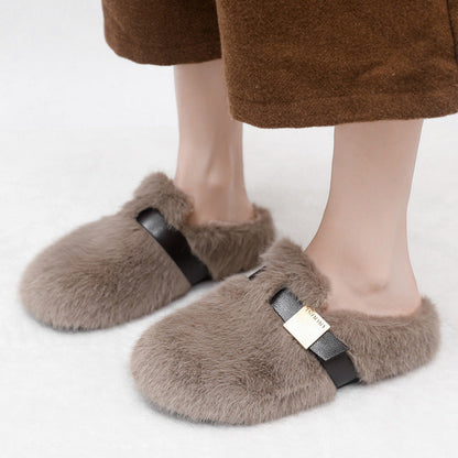 Damen Hausschuhe Flauschig Warm Modisch - Norvielle