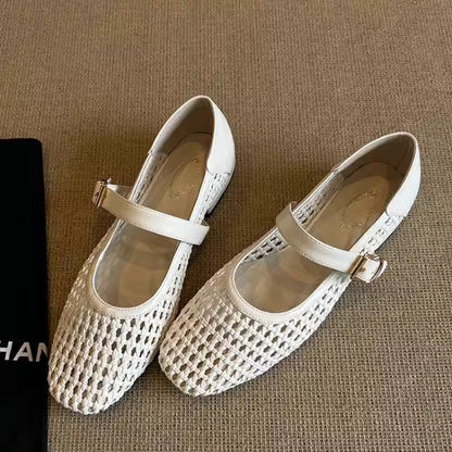 Damen Mokassins Bequem Crossband Schuhe Komfort