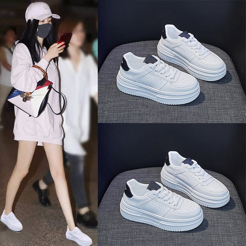 Damen Plateau Sneaker Elegant Sportlich
