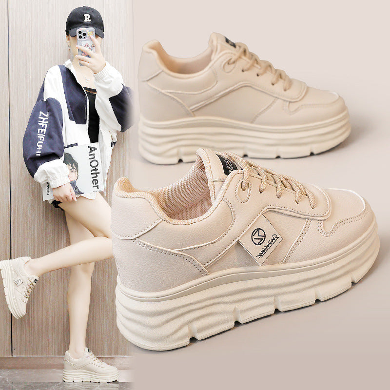 Damen Chunky Sneaker Weiß Bequem Dämpfend - Norvielle