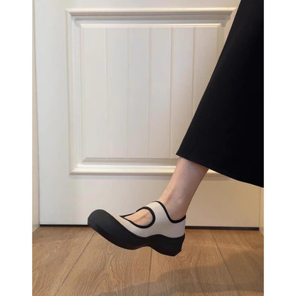 Damen Ballerinas Komfortsohle Verstellbarer Riemen Bequem