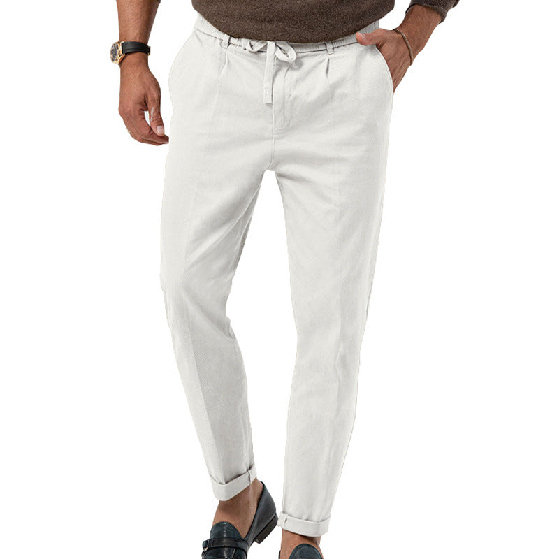 Herren Slim-Fit-Hose Elegant Alltag