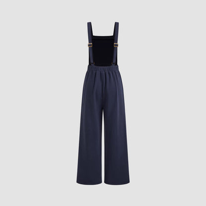 Damen Weitbein-Overall mit Taschen Modern