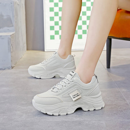 Damen Sneaker Bequem Chunky Laufsohle mit Dämpfung