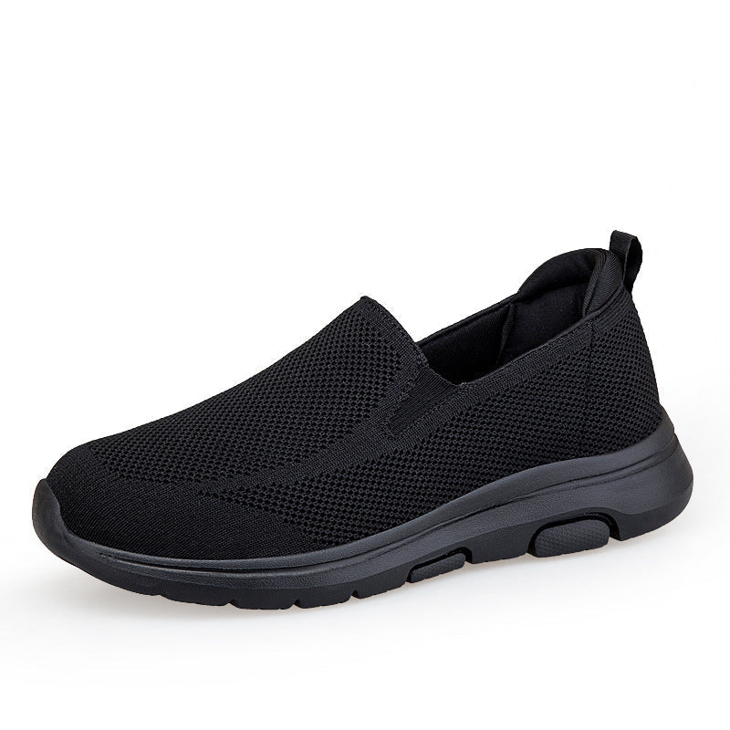 Damen Slip-On Sneaker Atmungsaktives Mesh e Fitnessschuhe