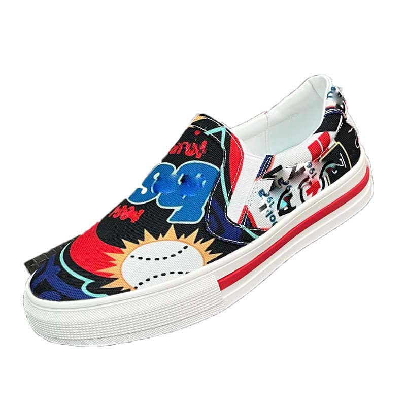 Damen Sneaker Slip-On Rutschfeste Sohle Breite Passform