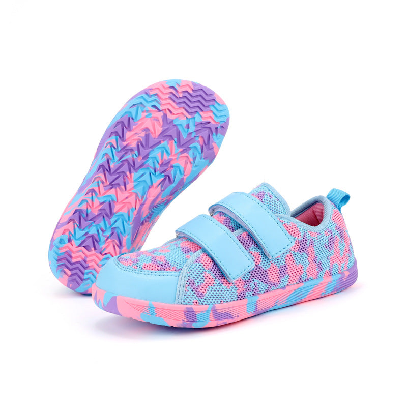 Damen Wasserschuhe Atmungsaktiv Rutschfest Klettverschluss