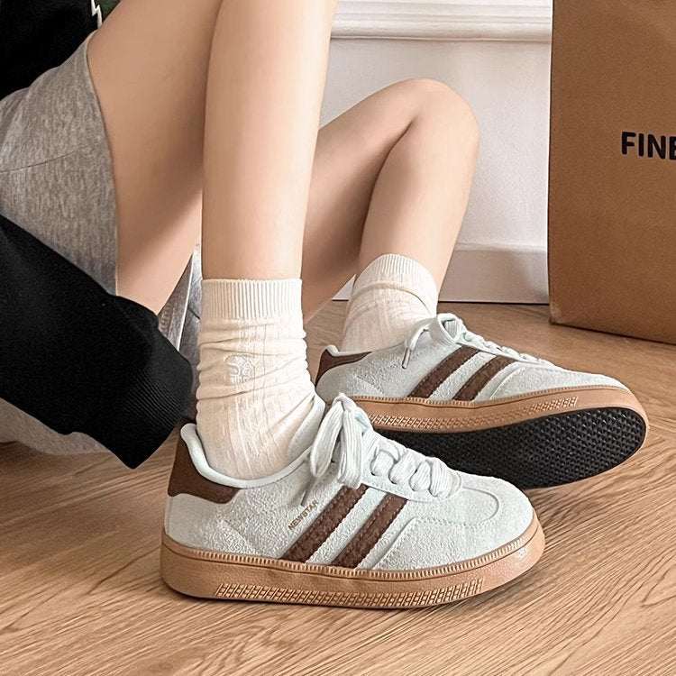 Damen Sneaker Retro Style Schwarz - Norvielle