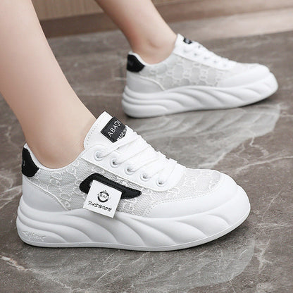 Damen Sneaker Chunky Strukturierte Oberfläche Modisch