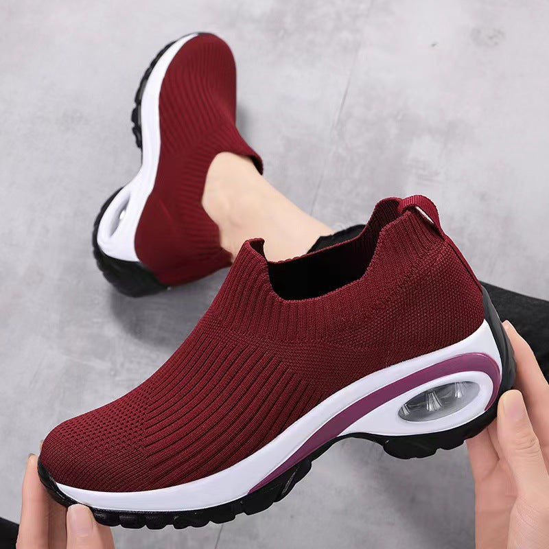 Damen Sneaker Atmungsaktives Mesh Stoßdämpfer Sohle