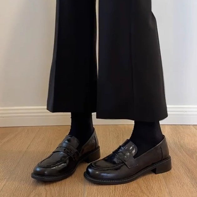Damen Loafers Elegante Leder